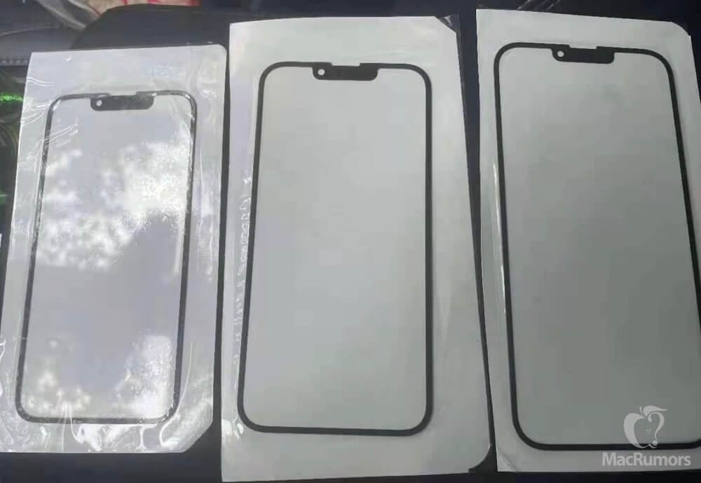 ノッチの小型化された｢iPhone 13｣シリーズ用のフロントガラスパネルが流出か