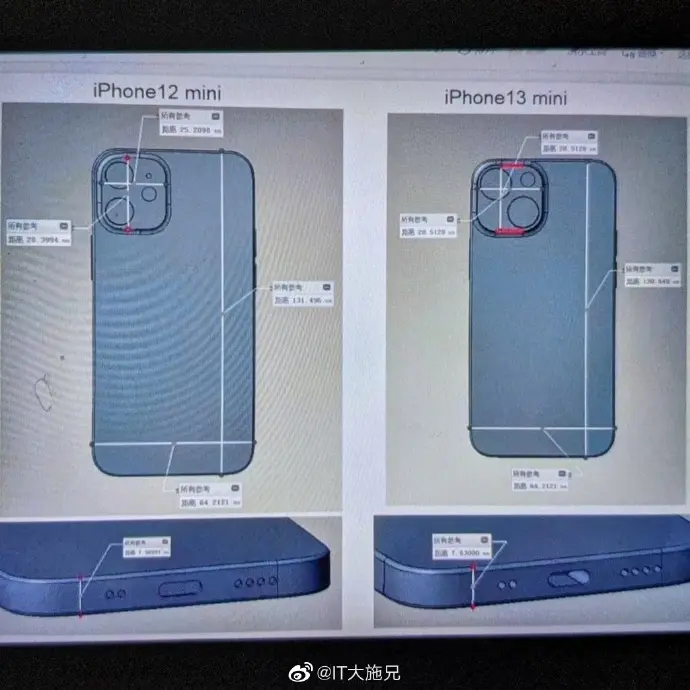 iPhone 13 mini｣とされるCAD画像が登場 − 2眼カメラは斜めに配置 | 気