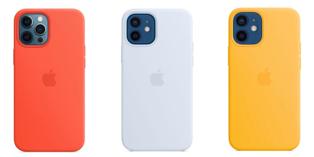 iPhone 12  12 Pro用 指紋防止 シリコンカバー コーラルオレンジ