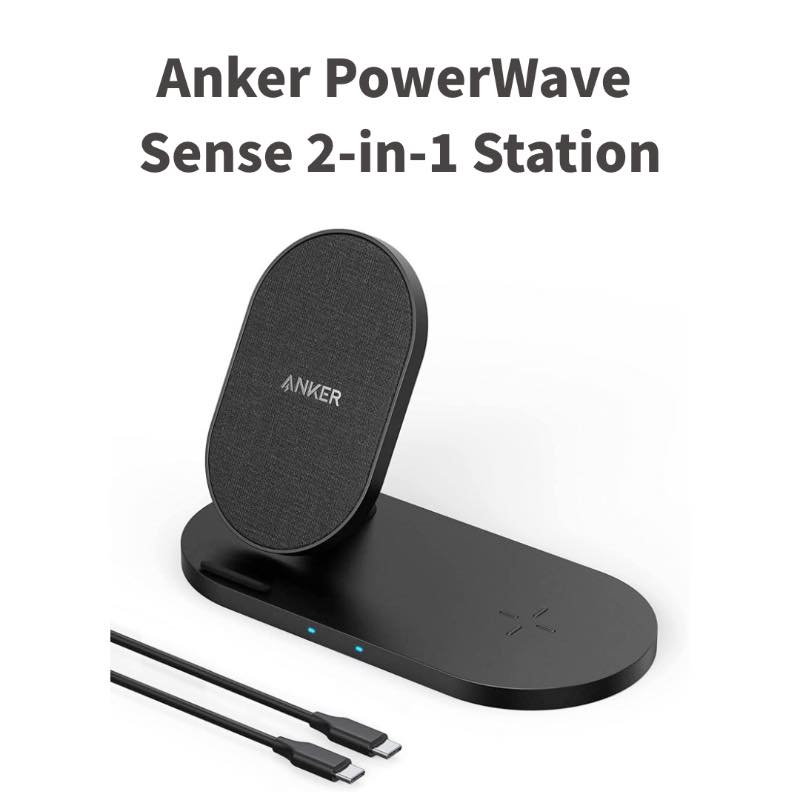 Anker、パッド型とスタンド型が1つになったワイヤレス充電器｢Anker PowerWave Sense 2-in-1 Station｣を発売