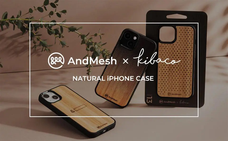AndMeshとKIBACOWORKSがコラボした｢iPhone 13｣向けの天然木