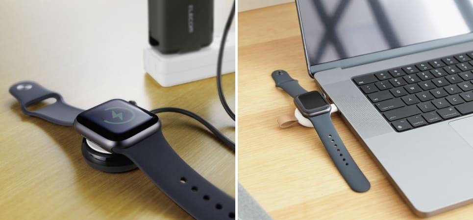 エレコム、Apple Watch磁気充電ケーブル/アダプタを発売 − Made for Apple Watch認証取得製品