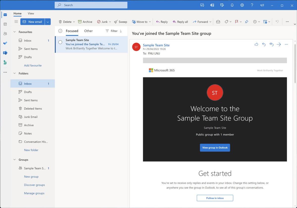 Microsoftの新しいメールクライアント｢One Outlook｣の最新のスクリーンショット公開