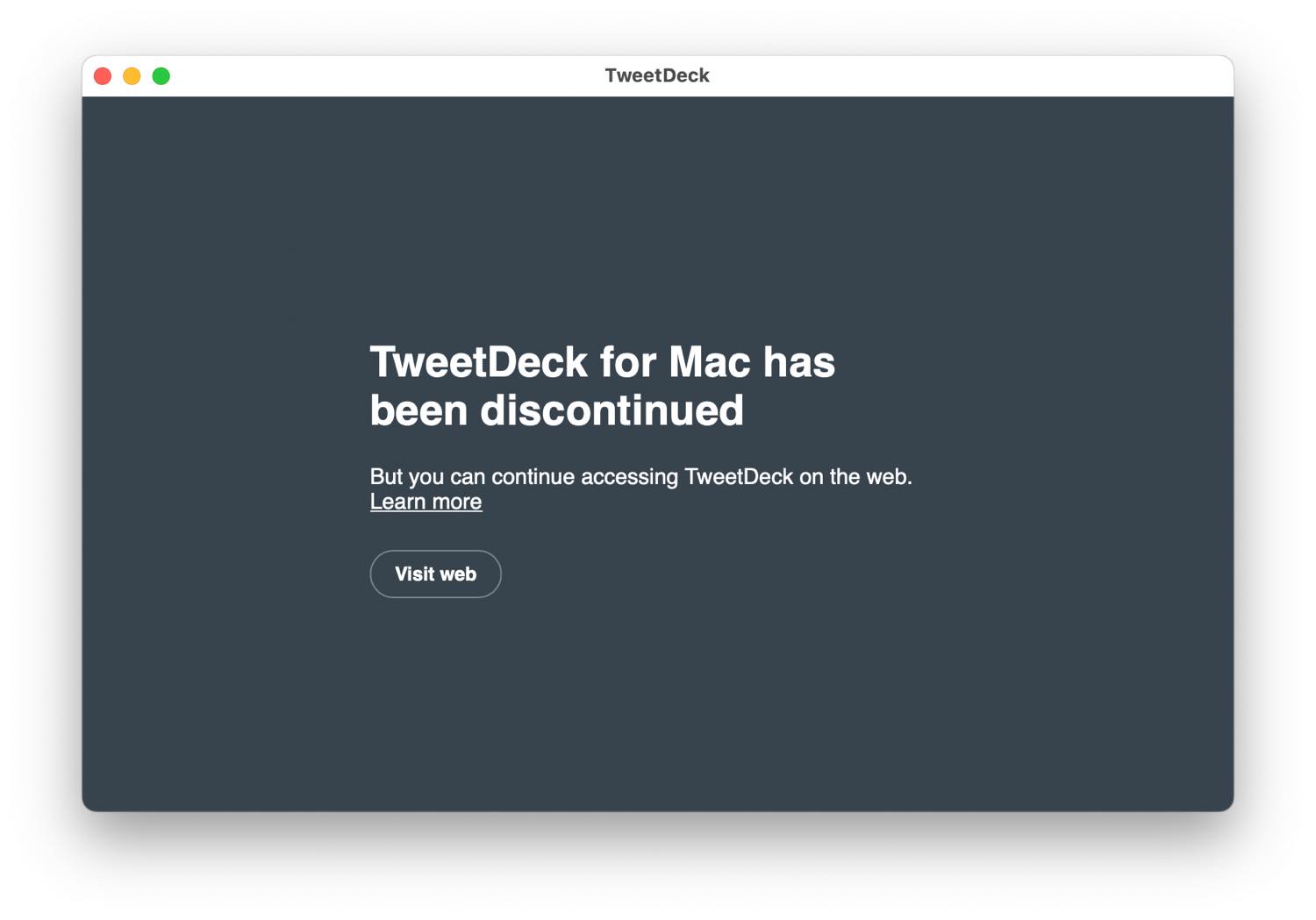 ｢TweetDeck｣のMac版がサービス終了 − 無料の代替アプリは｢Tweeten｣がオススメ