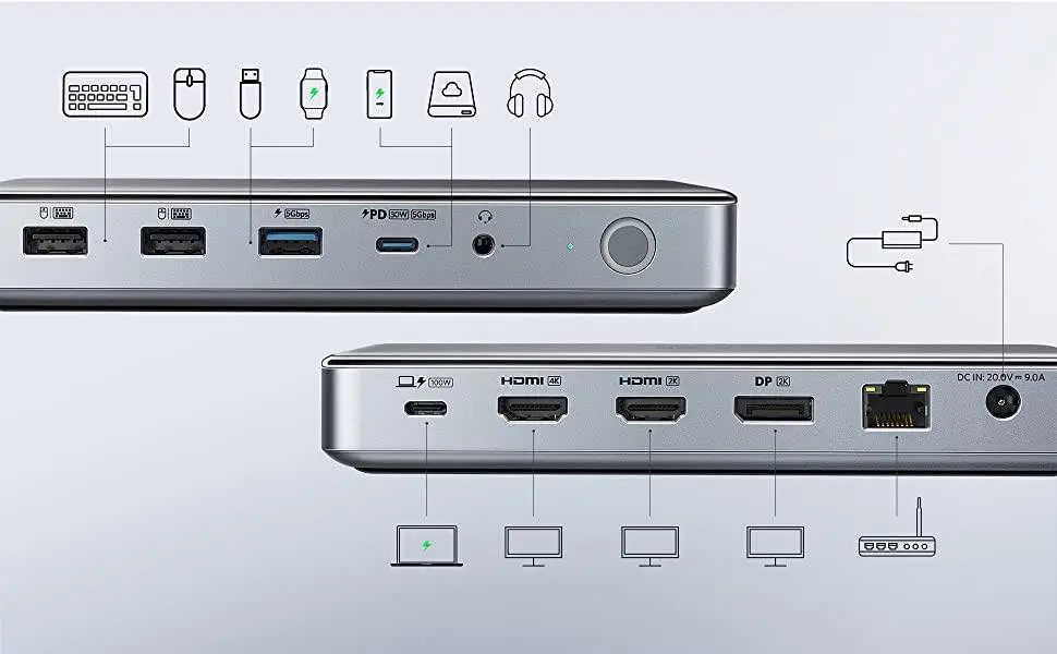 Anker 563 USB-C ドッキングステーション (10-in-1) Anker 563 USB-C ドッキングステーション (10-in-1