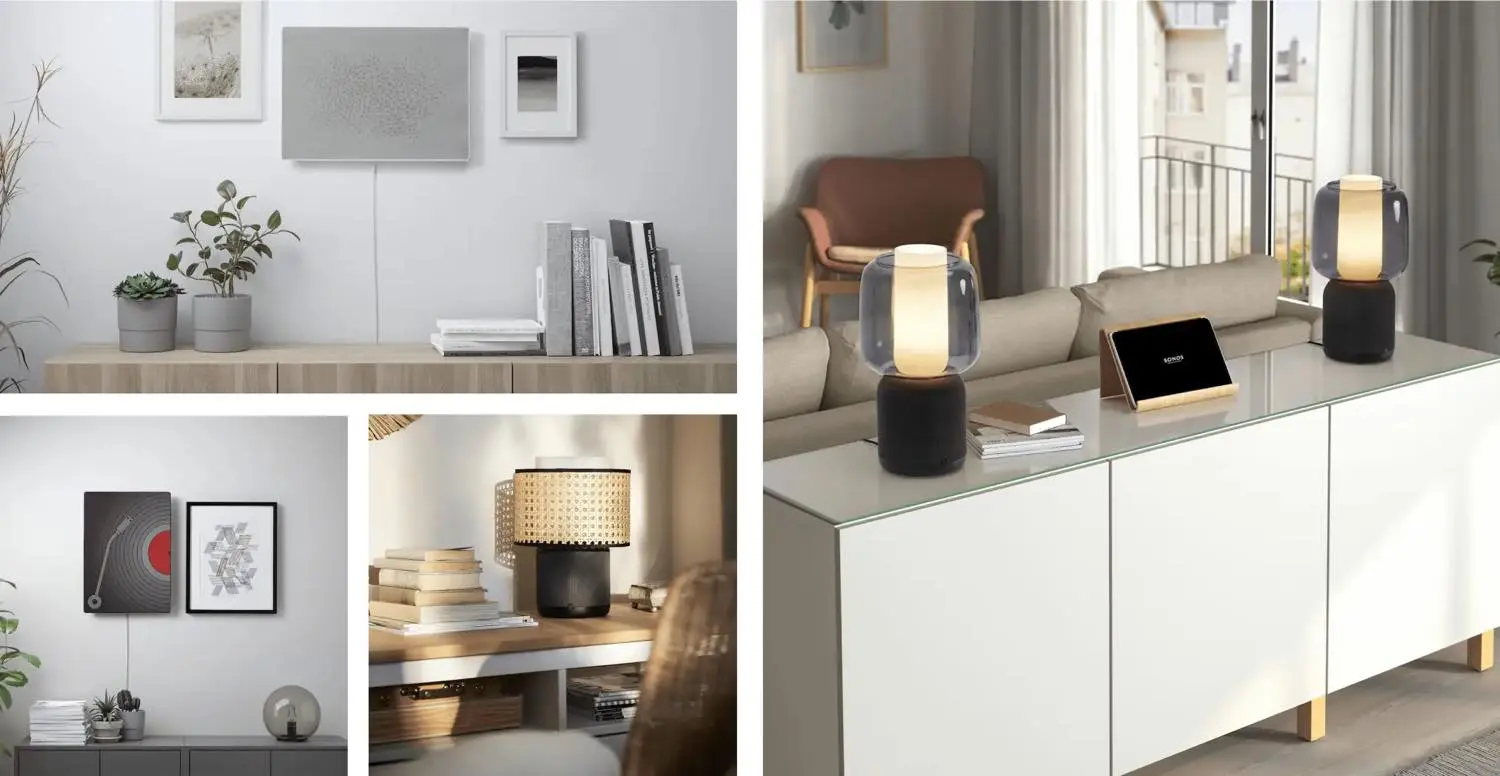 【ほぼ新品】IKEA SYMFONISK ランプ型スピーカー  ② SYMFONISK シンフォニスク スピーカーランプベース WiFi付き