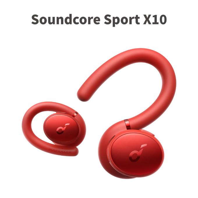 Anker、折りたたみ式イヤーフック採用ワイヤレスイヤホン｢Soundcore Sport X10｣のレッドモデルを発売