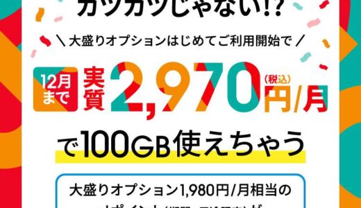 ahamo、80GB増量できる｢大盛りオプション｣が最大4か月実質無料になるキャンペーンを開始