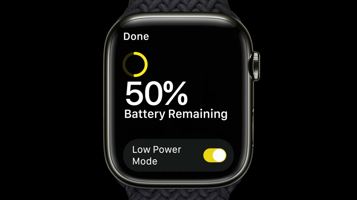 ｢低電力モード｣は｢watchOS 9｣を搭載した｢Apple Watch Series 4｣以降の全てのモデルで利用可能