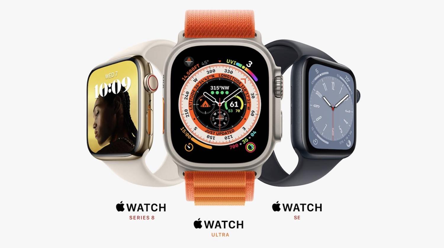 Apple、｢Apple Watch Ultra｣｢Apple Watch Series 8｣｢Apple Watch SE (第2世代)｣の注文受付を開始