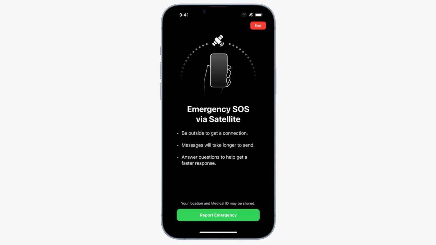 Apple、｢iPhone 14｣シリーズのユーザー向けに｢衛星経由の緊急SOS｣機能の無料期間を1年延長