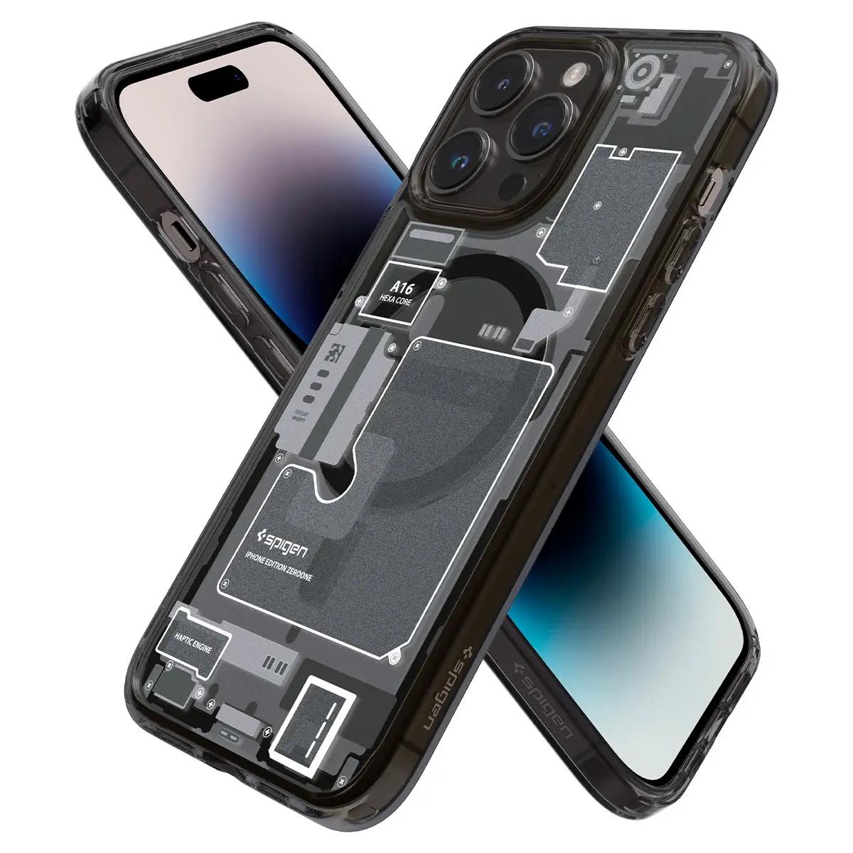 Spigen、｢iPhone 14 Pro/14 Pro Max｣の内部が透けて見えるようなデザインのケース｢ウルトラ・ハイブリッド マグフィット ゼロ・ワン｣を発売