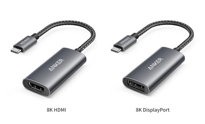 Anker、最大8K(60Hz)出力に対応したUSB-C変換アダプタ｢Anker 518 USB-C Adapter (8K HDMI / 8K DisplayPort)｣を発売