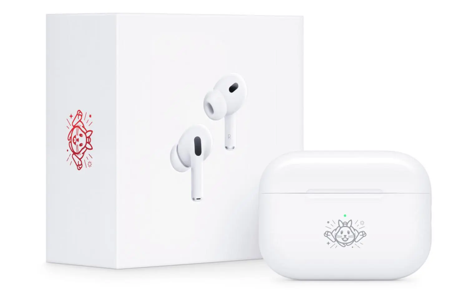 Apple、中国などで兎の絵文字を刻印した限定デザインの｢AirPods Pro｣を