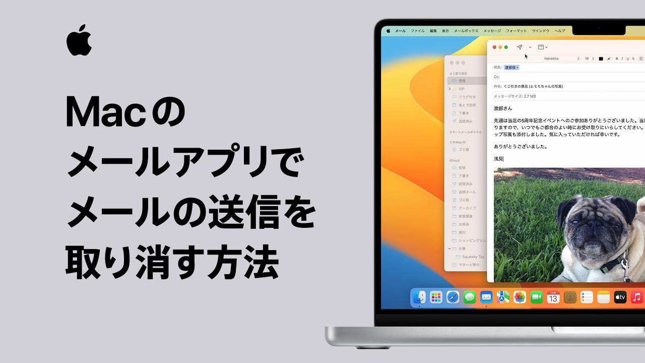 Apple、新たなサポート動画を2本公開 ｰ ｢Macのメールアプリでメールの送信を取り消す方法｣など