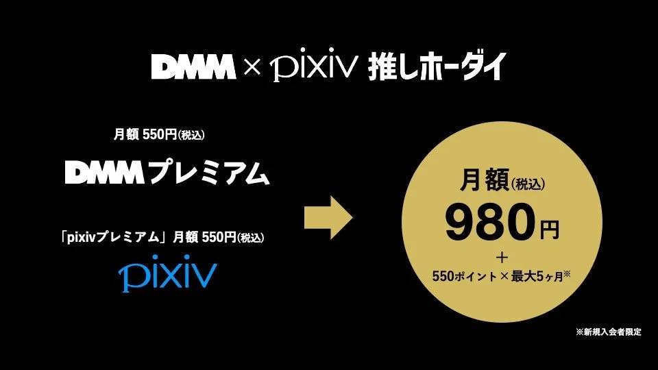 DMM.com、｢DMMプレミアム｣と｢pixivプレミアム｣および｢DAZN Standard｣をセットにしたお得なプランを発表