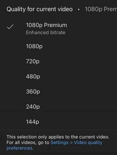YouTube、モバイルアプリで有料会員向けの新たな画質オプション｢1080p Premium｣をテスト中