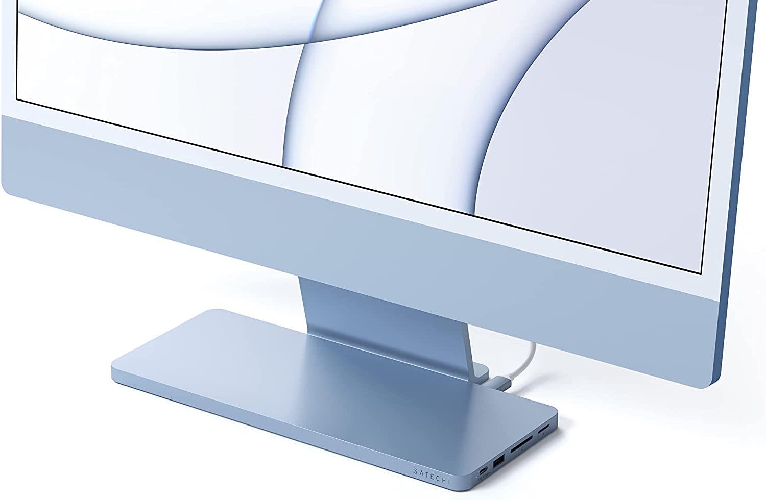Satechi、｢iMac 24インチ｣のスタンドに被せるように設置できてSSDスロットも内蔵したUSB-Cドックを販売開始