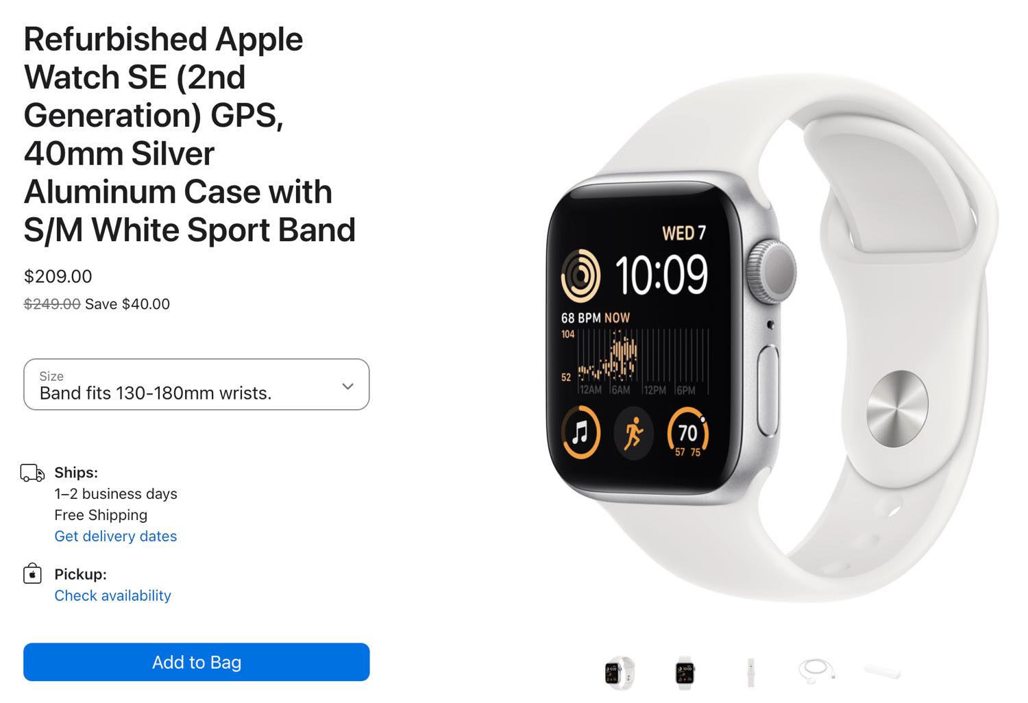 Apple、米国で｢Apple Watch SE (第2世代)｣の整備済み品を販売開始