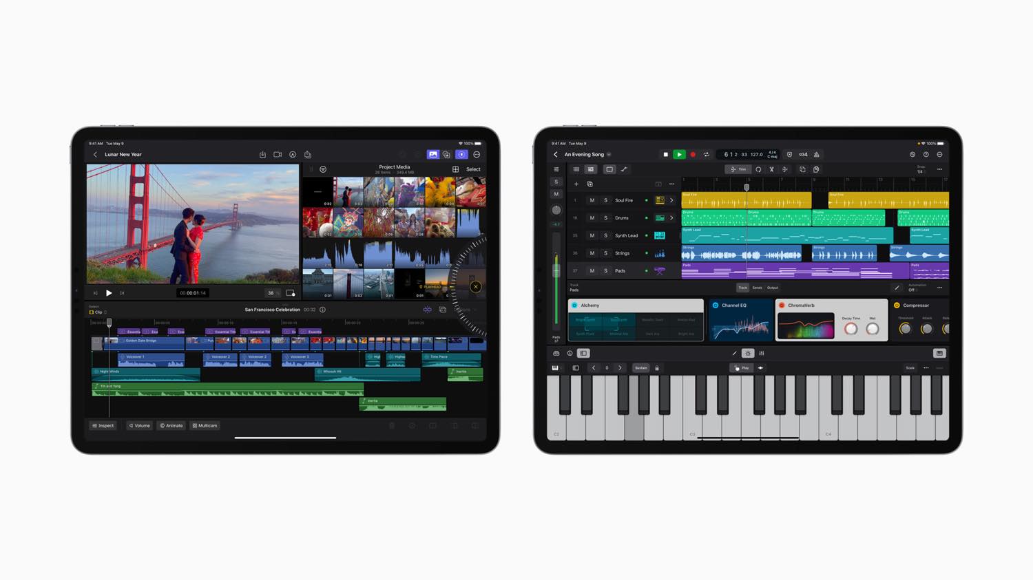 Apple、｢Final Cut Pro｣と｢Logic Pro｣のiPad版を配信開始