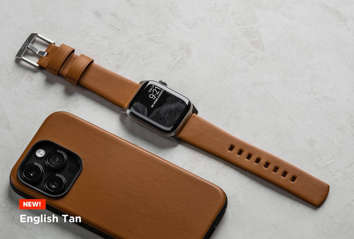 NOMAD製Apple Watch用レザーバンド｢NOMAD Modern Strap｣に新色｢イングリッシュタン｣が登場