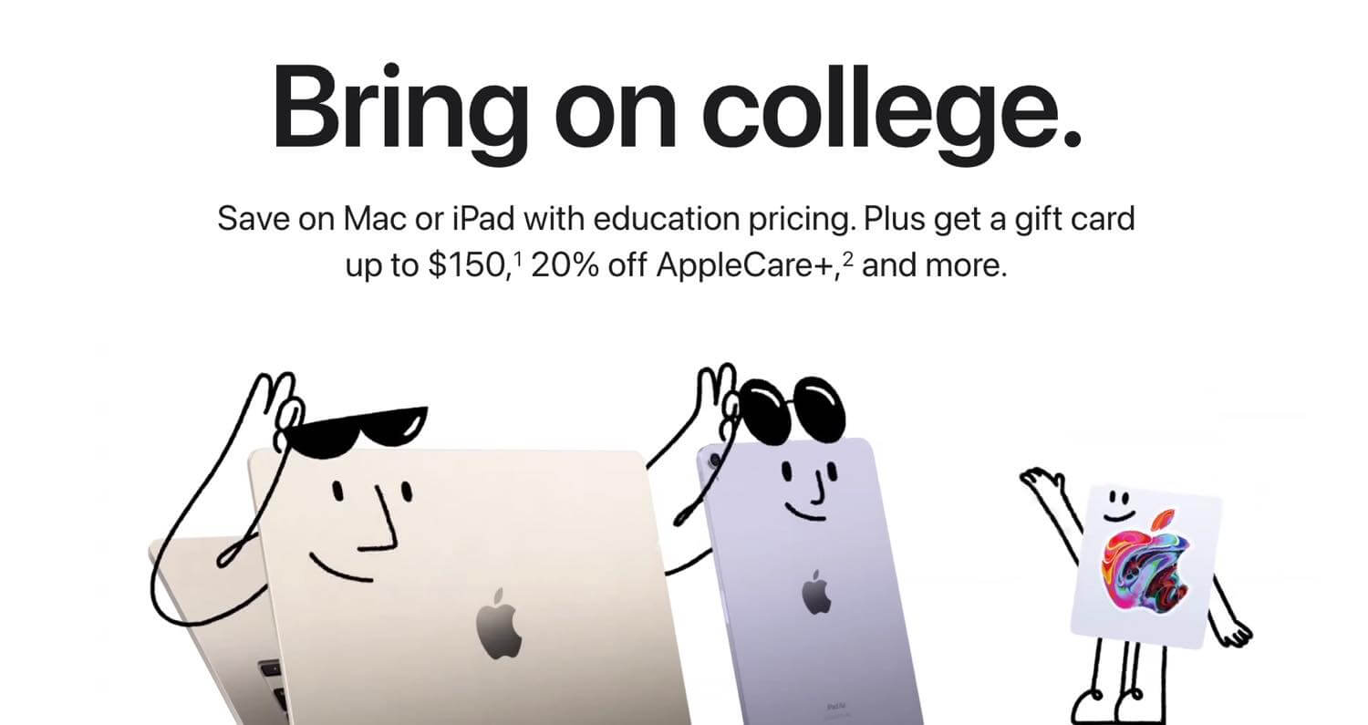 Apple、米国で学生・教職員向けの｢Back to School｣キャンペーンを開始
