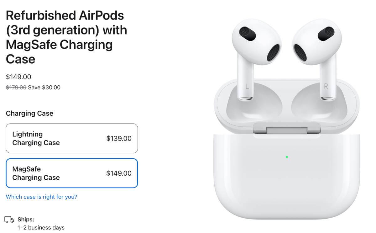 Apple、米国で｢AirPods (第3世代)｣の整備済み品を販売開始