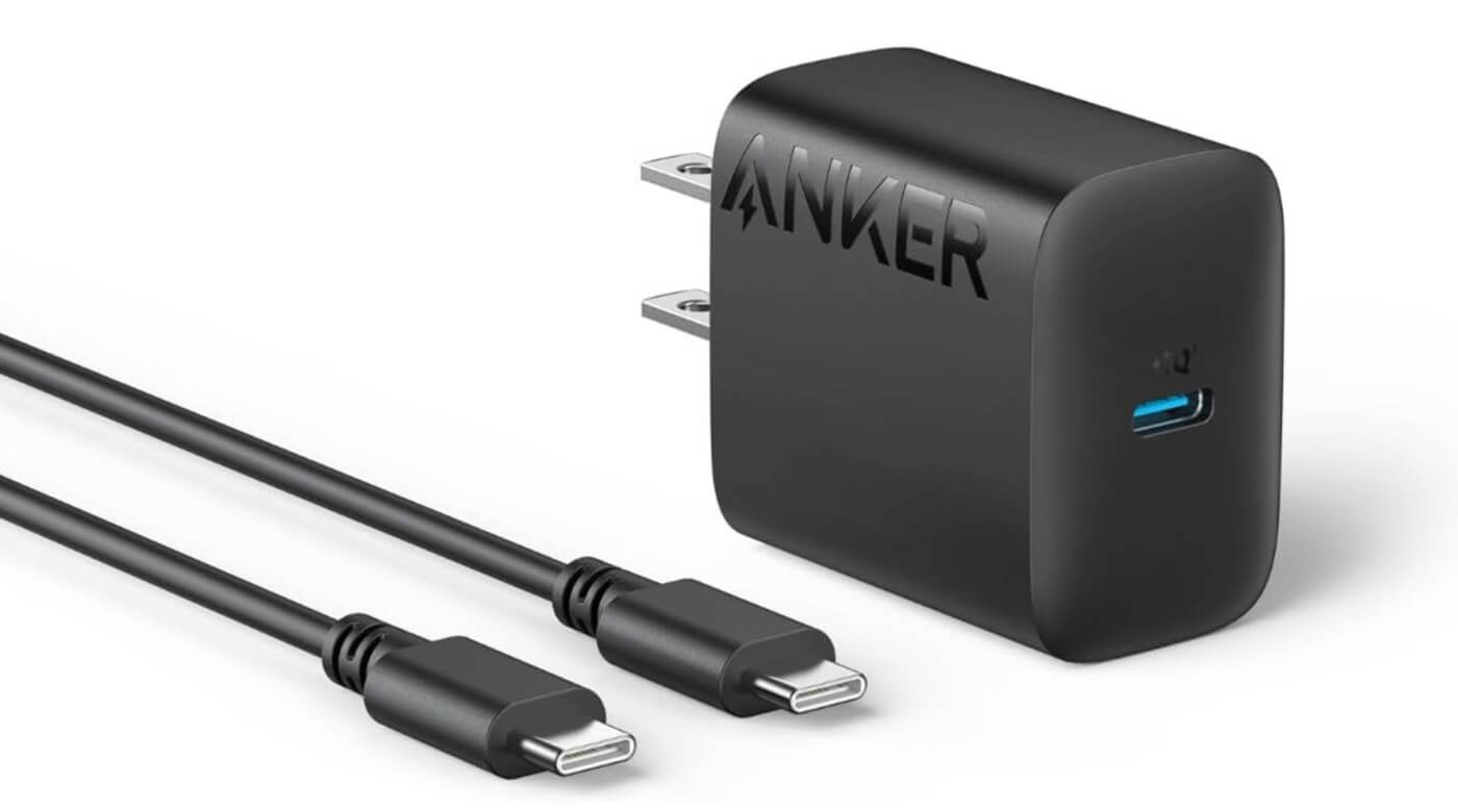 Anker、20W充電器とUSB-Cケーブルがセットになった｢Anker Charger (20W) with USB-C & USB-C ケーブル｣のブラックモデルを発売