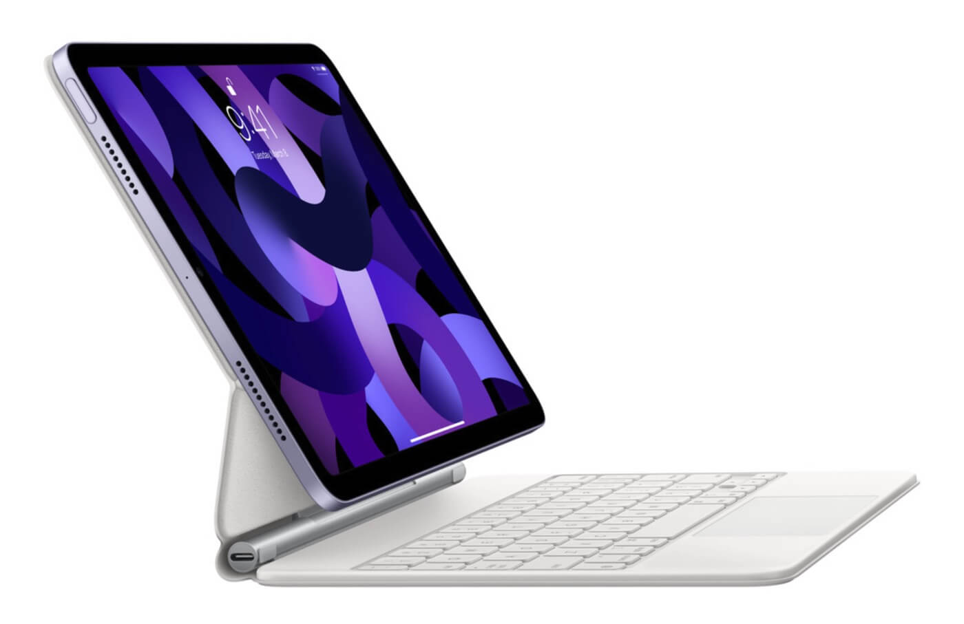 新型｢iPad Pro｣と共に投入される新型｢Magic Keyboard｣はキーボード面にアルミ素材を採用 ｰ トラックパッドはより大型に