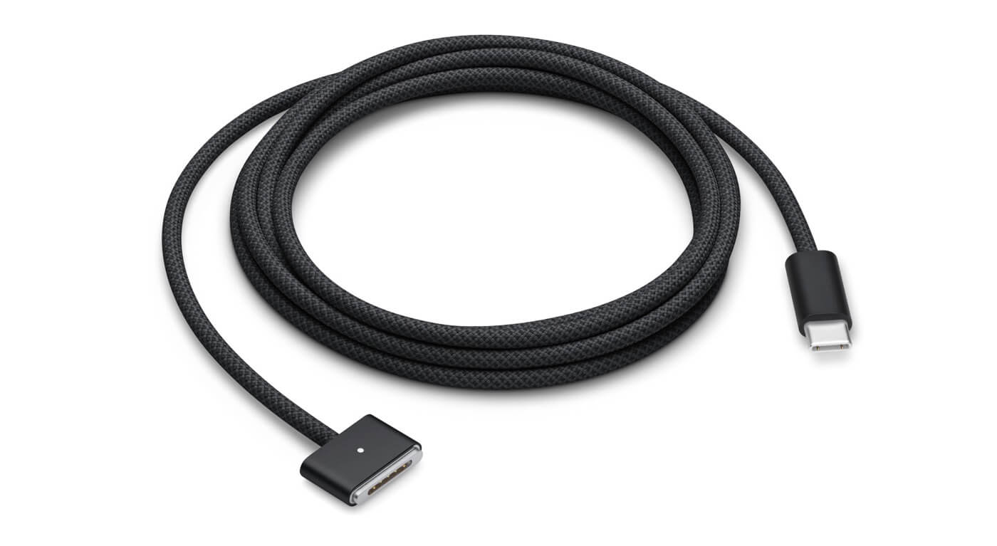 Apple、｢USB-C – MagSafe 3ケーブル (2m)｣のスペースブラックモデルの単品販売を開始