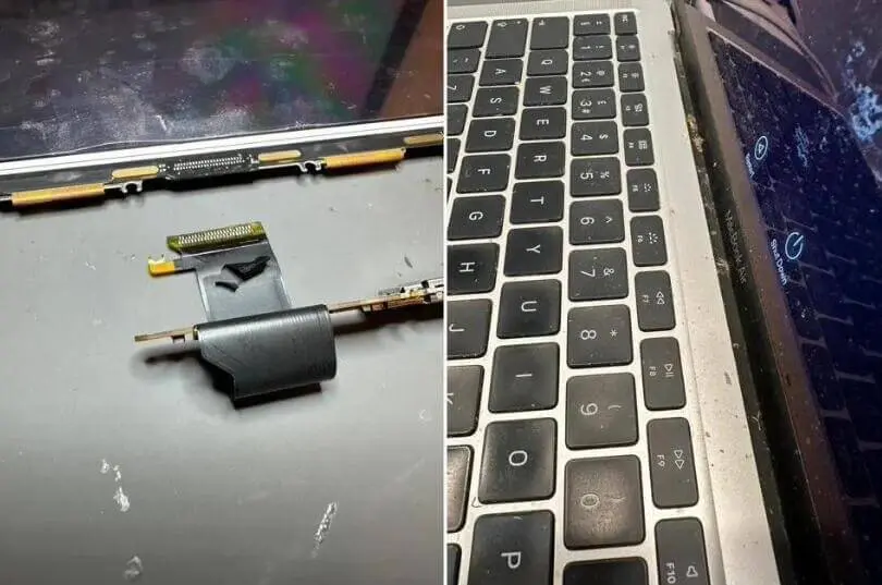 MacBook 2016のゴミ 一部の旧型｢MacBook Pro｣で埃やゴミが蓄積してディスプレイ