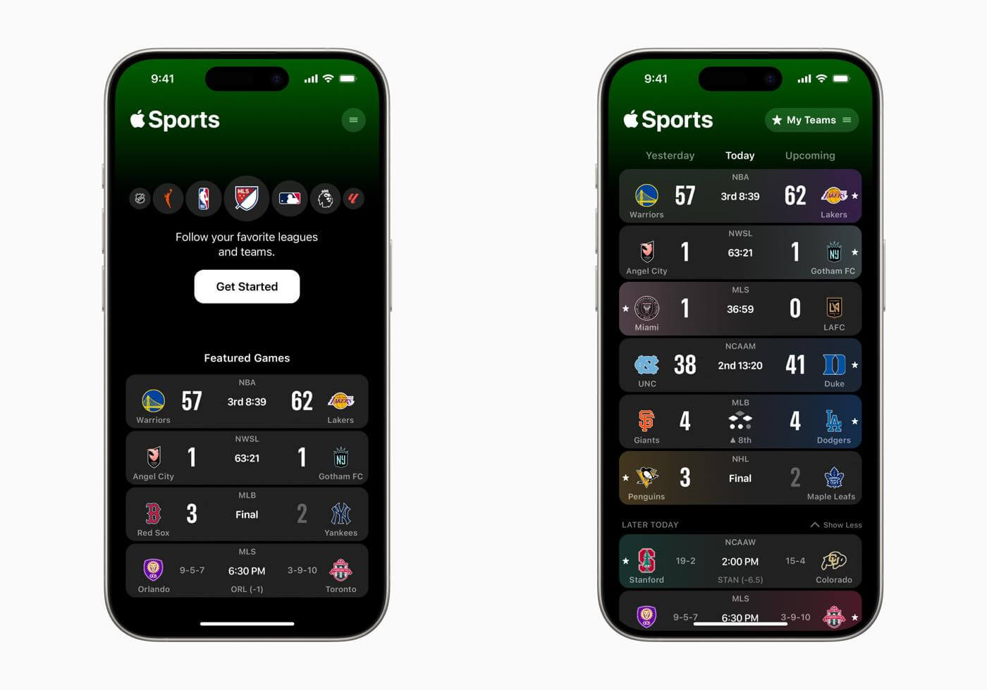 Apple、各種スポーツのリアルタイムのスコアやスタッツなどをチェック出来るアプリ｢Apple Sports｣を発表 ｰ 米英加のApp Storeで配信開始