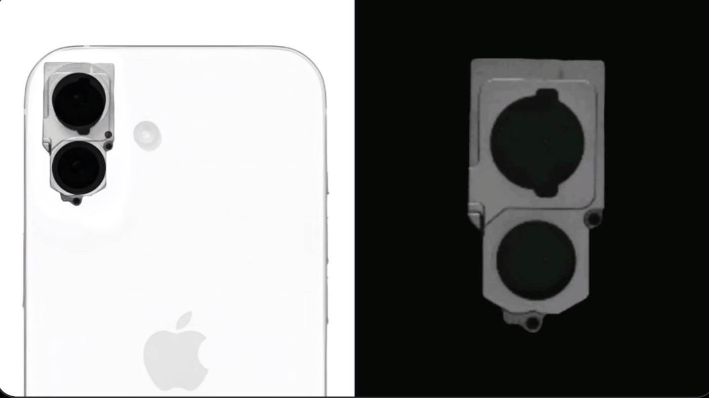 ｢iPhone 16｣のリアパネルの部品写真が流出か ｰ リアカメラはやはり縦並びでLiDARスキャナ搭載の可能性も