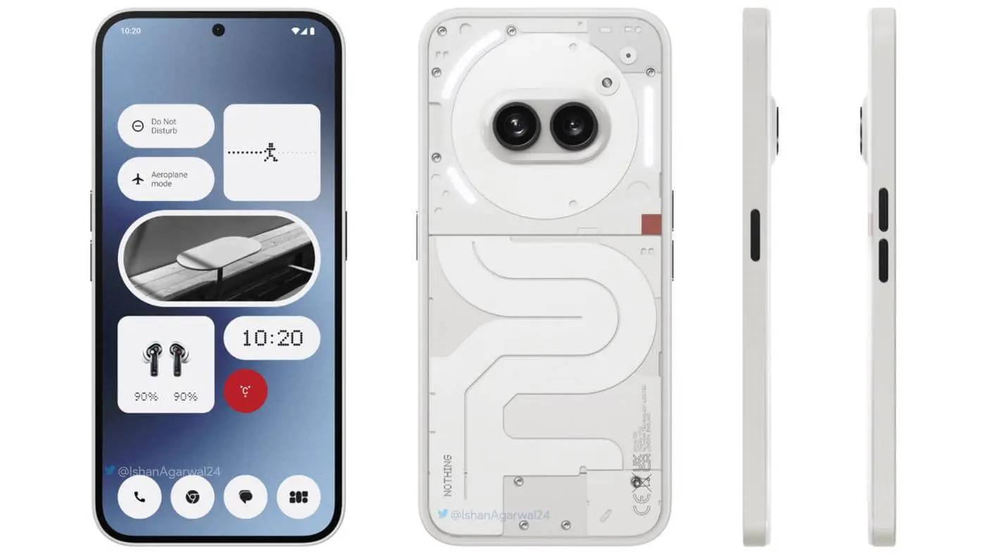 Nothing Phone (2a) ホワイト 中古品 Nothing Phone (2) 5G White 256GB + 12GB Dual-SIM Factory