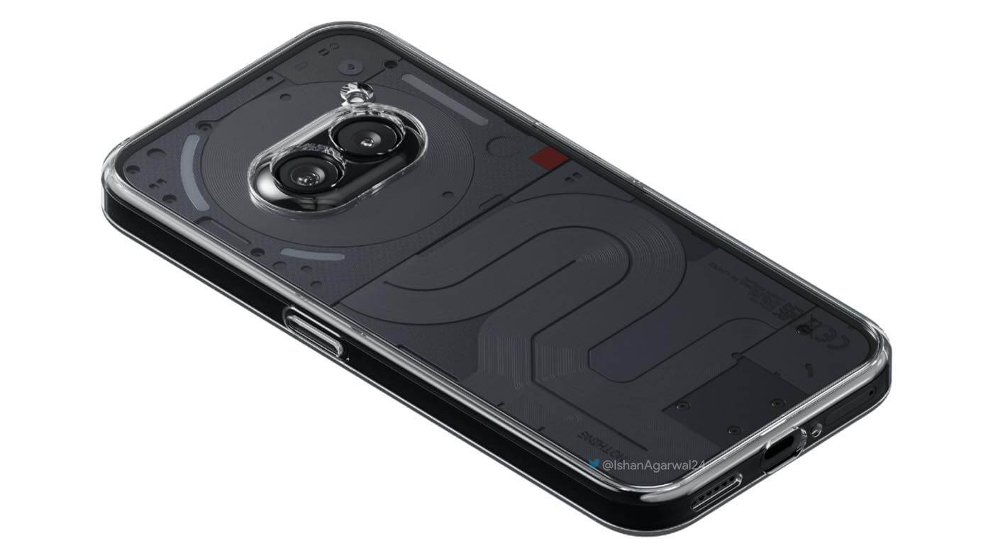 ｢Nothing Phone (2a)｣のホワイトモデル、側面のボタンはブラックに ｰ 純正ケースの画像も流出