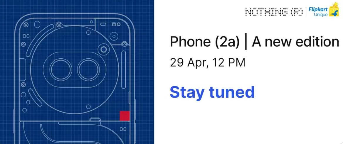 Nothingが4月29日に発表する「Phone (2a)」の新カラーはブルー系か
