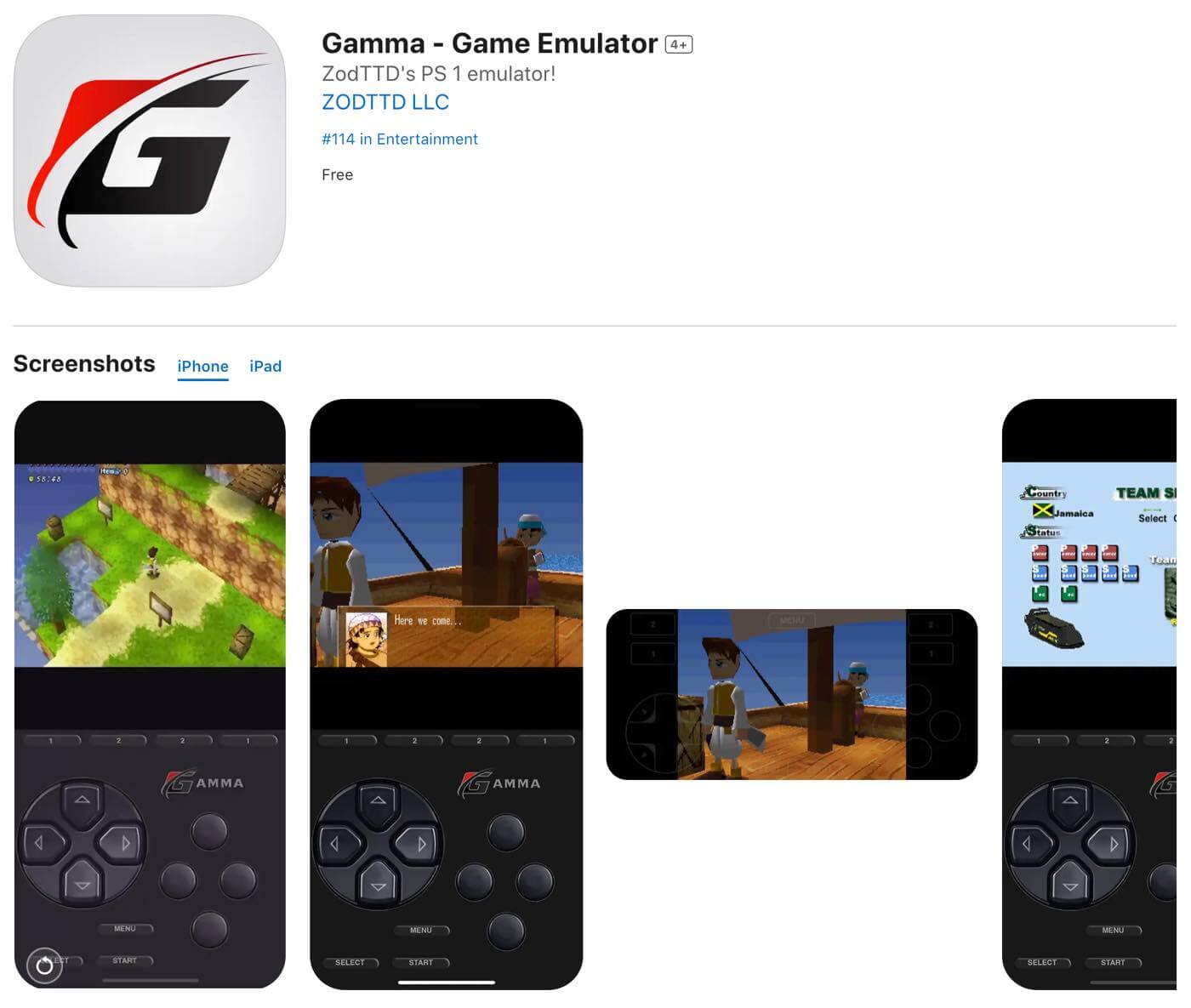 初代PlayStationに対応したエミュレーターアプリ｢Gamma｣がApp Storeで配信開始
