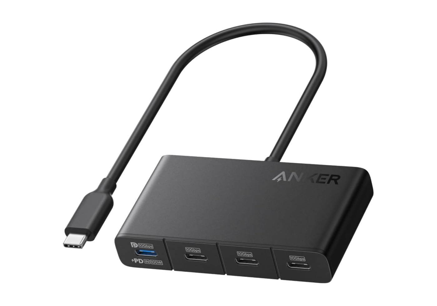 Anker、コンパクトな4ポートUSB-Cハブ｢Anker USB-C ハブ (4-in-1, 10Gbps)｣を発売