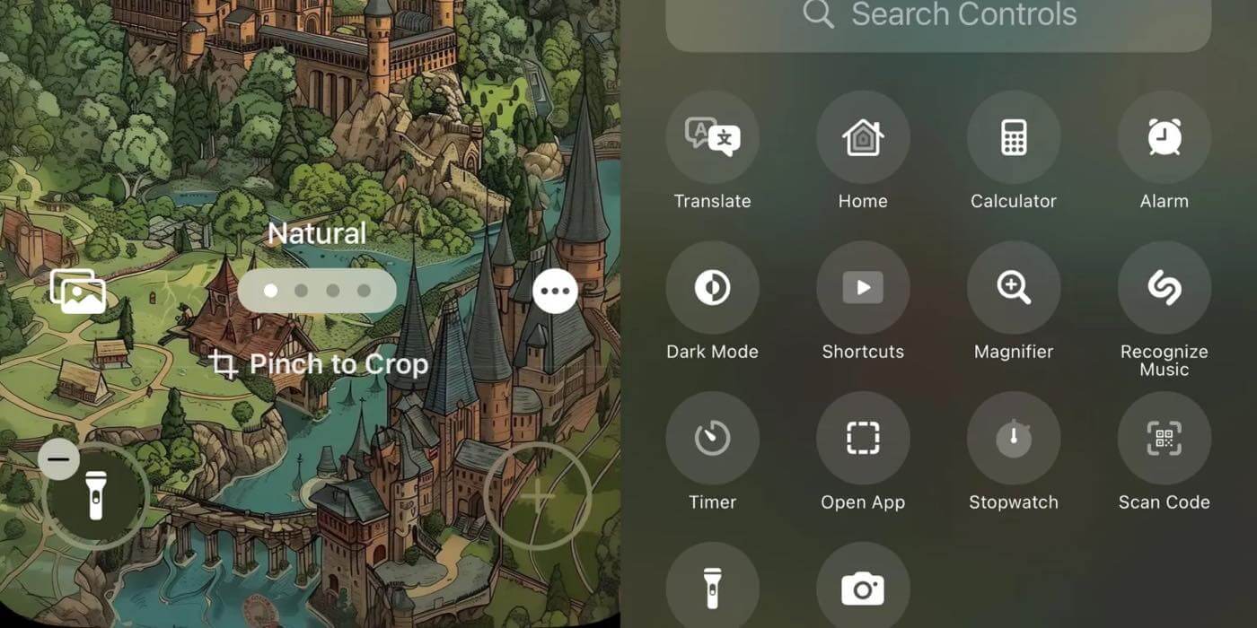 ｢iOS 18｣ではロック画面の｢フラッシュライト｣や｢カメラ｣ボタンを他の機能に変更可能に