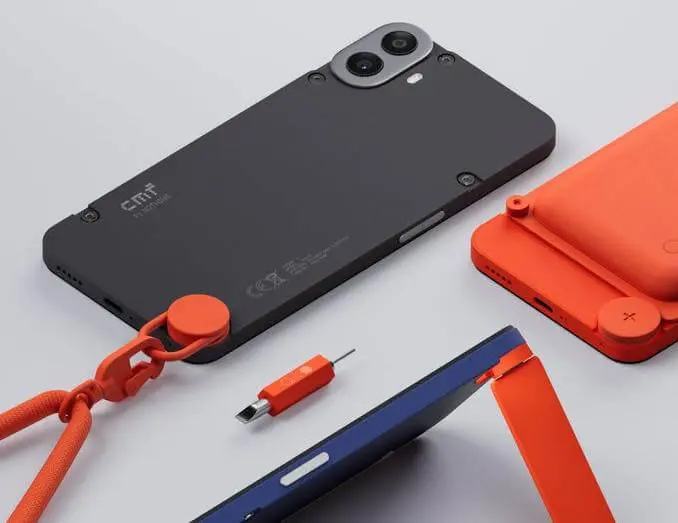 CMF Nothing Phone 1 ブラック オレンジ イヤホン付 2台 CMF Nothing Phone 1 ブラック オレンジ イヤホン付 2台