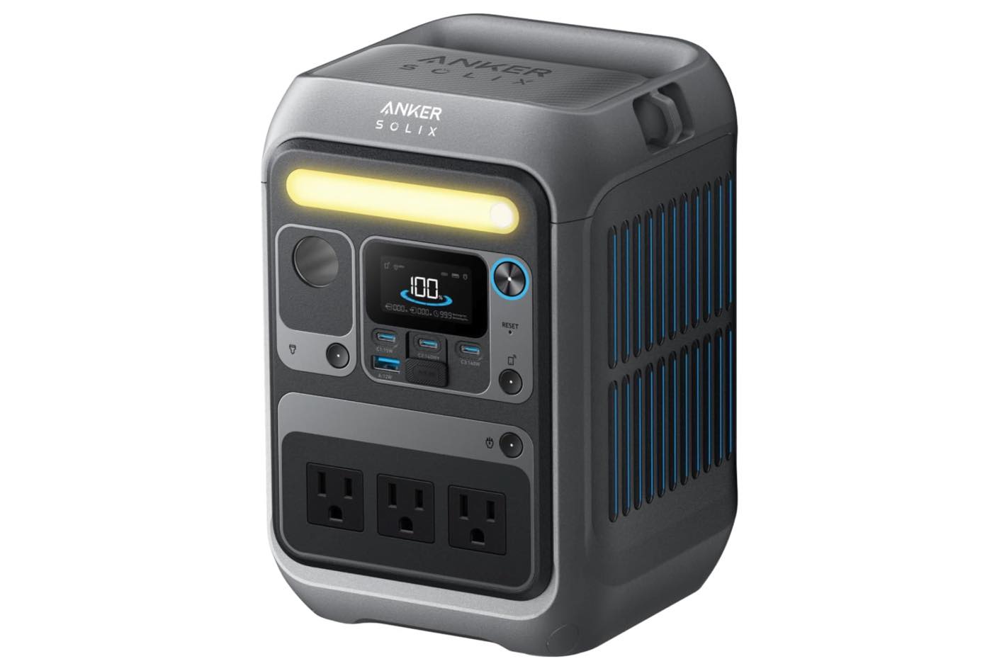 Anker、コンパクトで肩掛け可能な新型ポータブル電源「Anker Solix C300 Portable Power Station」を発表・予約販売開始