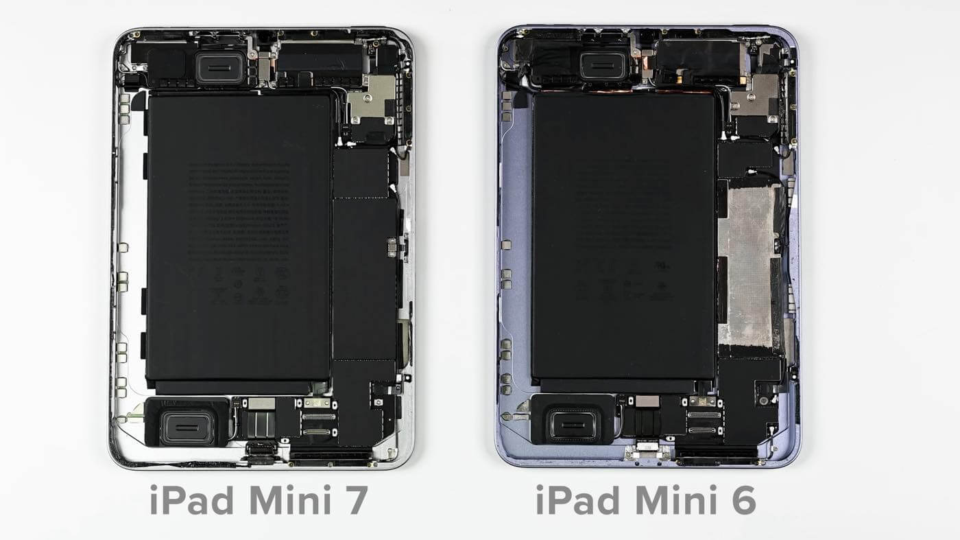 iFixit、｢iPad mni (第7世代)｣の分解動画を公開 ｰ 内部設計はほぼ変わらず、ゼリースクロールはまだ存在も軽減されていることが明らかに