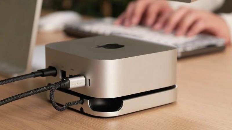 SatechiのM4搭載｢Mac mini｣向けスタンドハブは電源ボタンの問題も解決 ｰ 2月中旬より順次発売へ