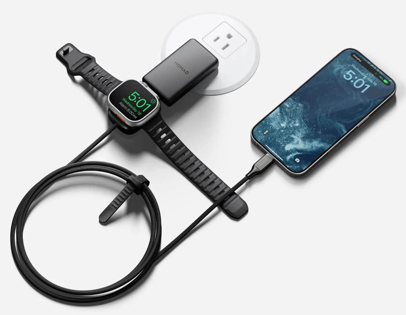 NOMAD、Apple Watch充電器が一体化したUSB-Cケーブル「Universal Cable 