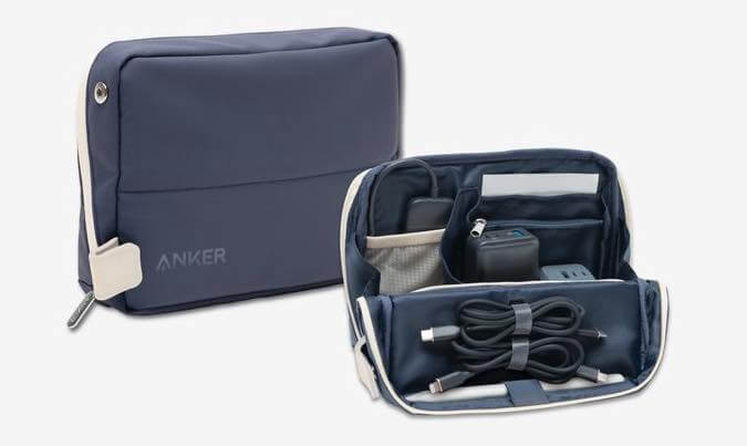 Anker、コクヨとコラボしたスマートポーチ｢Anker Smart Pouch｣のネイビーモデルを発売