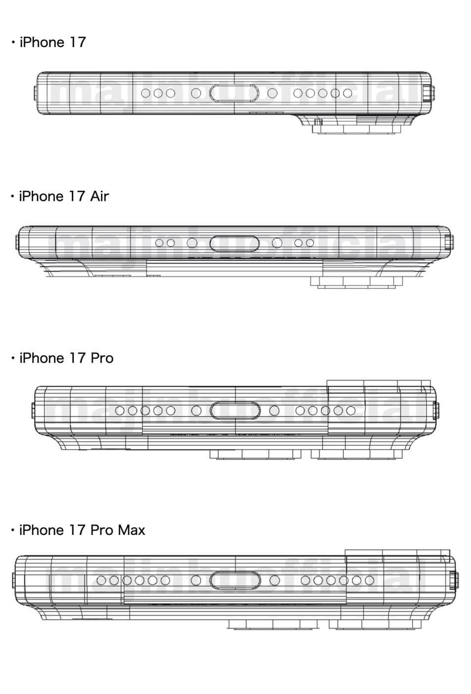 ｢iPhone 17 Air｣と｢iPhone 17 Pro｣シリーズはマイクとスピーカーの構成に変更あり??