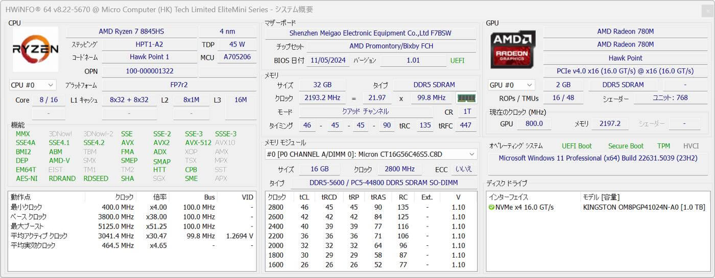 【レビュー】｢Minisforum UM880 Plus｣｜AMD Ryzen 7 8845HS搭載でまだまだパワフルなミニPC