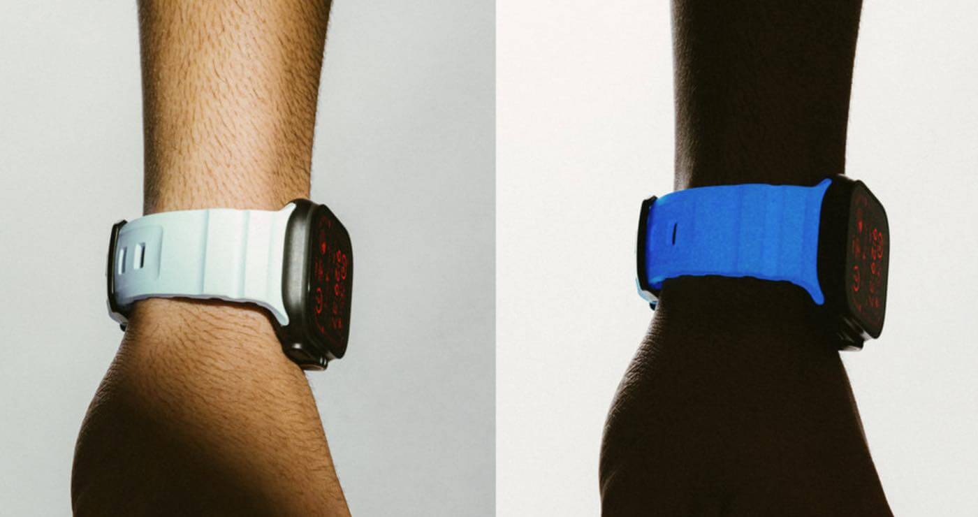 Apple Watch向けNOMAD製高級スポーツバンド「NOMAD Rocky Point Band」に蛍光色「icy Blue Glow」が登場