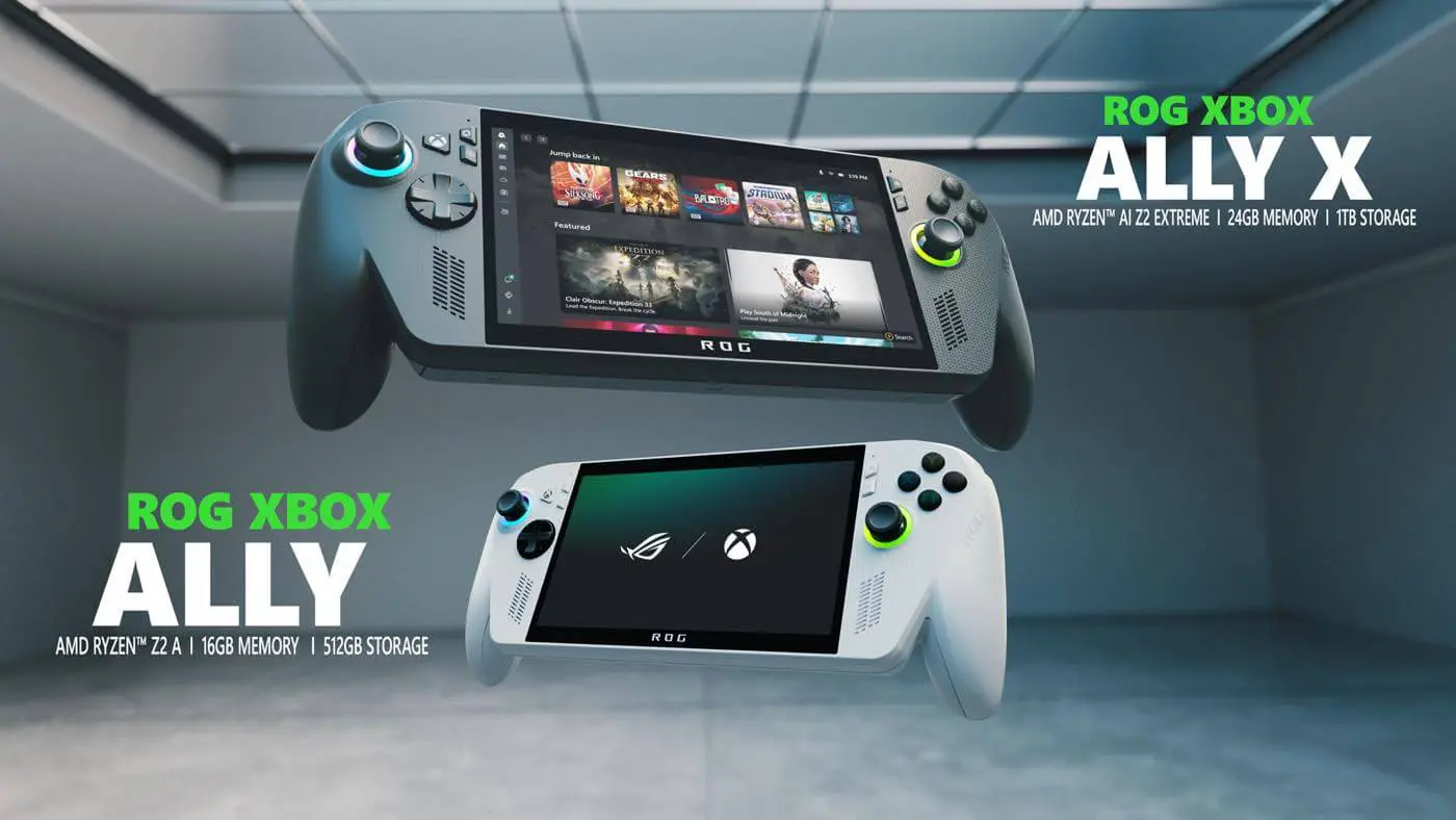 Xboxブランドの携帯ゲーム機｢ROG Xbox Ally｣と｢ROG Xbox Ally X