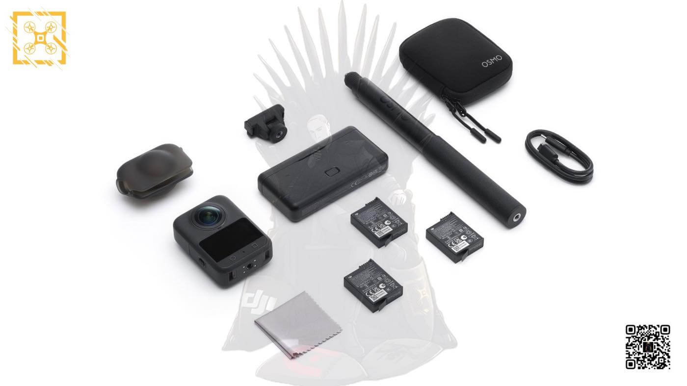 DJI初の360度カメラ「DJI Osmo 360」の同梱品などのセット内容が明らかに